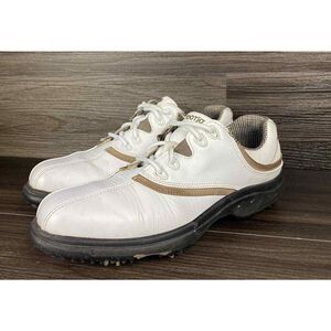 FootJoy Golf Shoes Women's Size White/Beige 98315‎ 7.5 Narrow